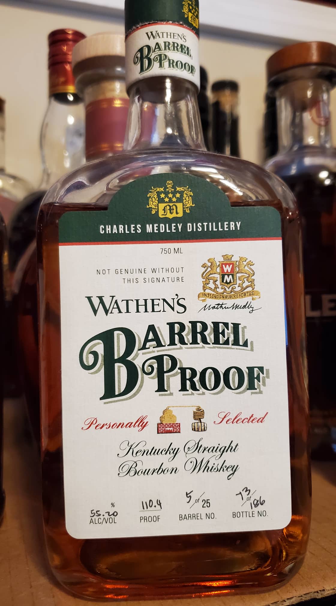 wathen's barrel proof bourbon